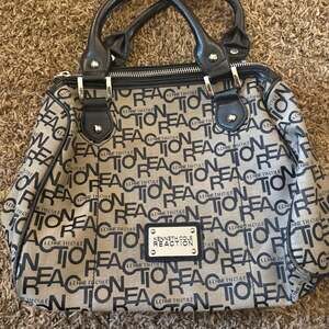 Kenneth Cole Reaction Monogram Logo Satchel Handbag
